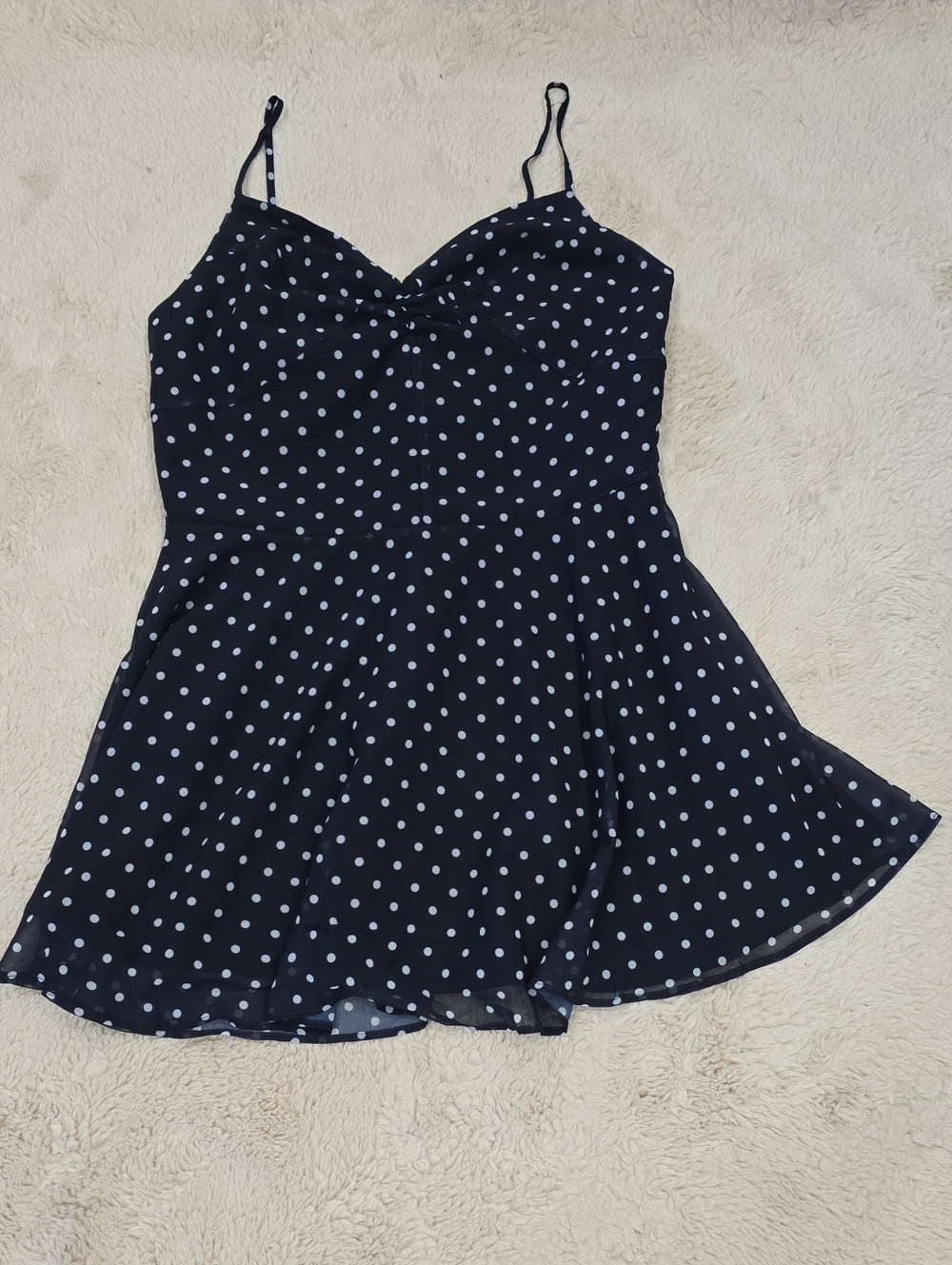 Urban Outfitters Black Polka Dot Mini Dress